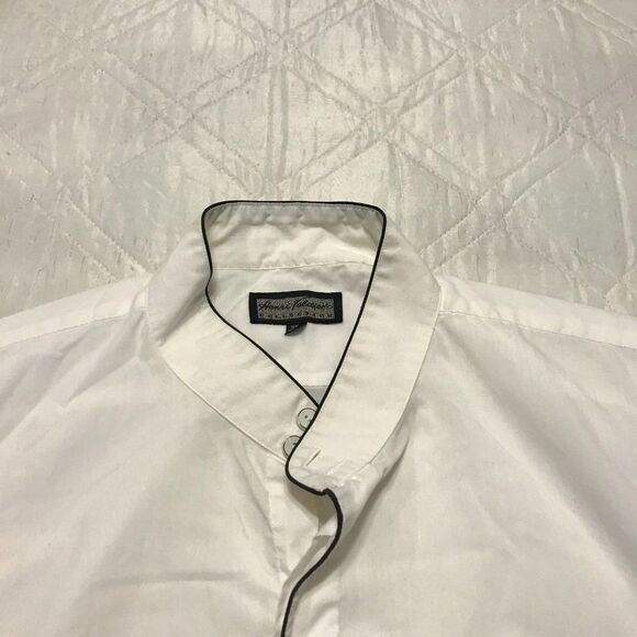Vintage HENRI VALDISE long sleeve hidden button‎ front shirt 3XL - Picture 3 of 4